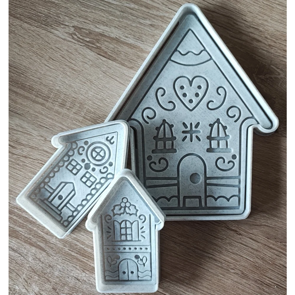 Lebkuchenhäuschen - Stempel - Spruchstempel