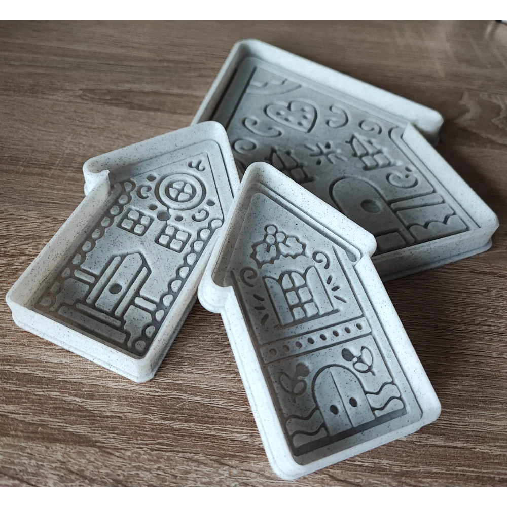 Lebkuchenhäuschen - Stempel - Spruchstempel