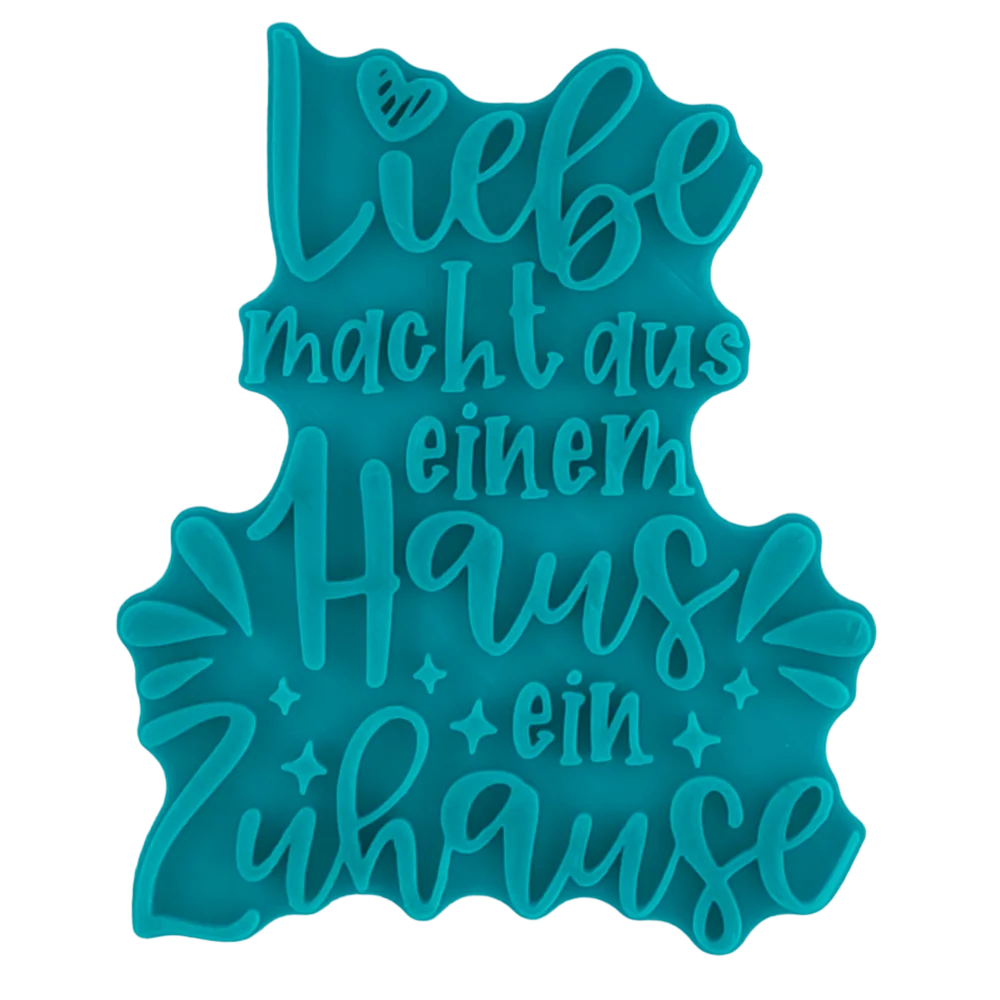Liebe macht aus einem Haus ein Zuhause - Stempel - Minseart