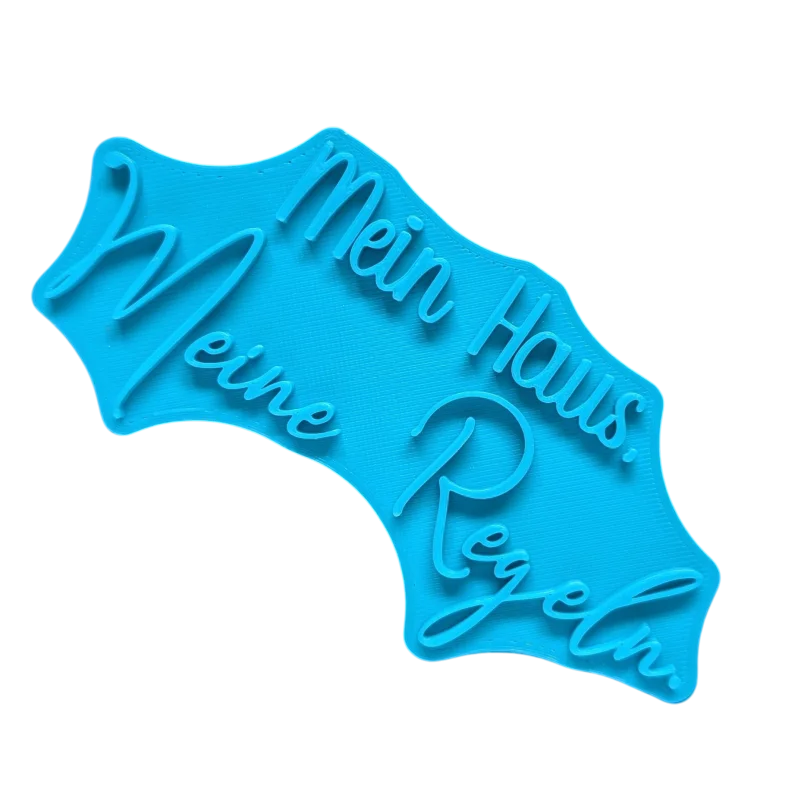 Mein Haus meine Regeln - Töpferstempel - Spruchstempel