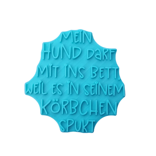 Mein Hund darf mit ins Bett - Stempel - Minseart