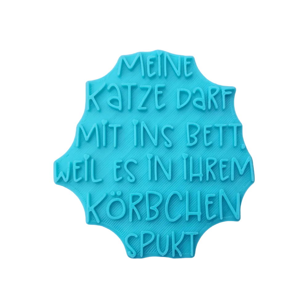 Meine Katze darf mit ins Bett - Stempel - Minseart