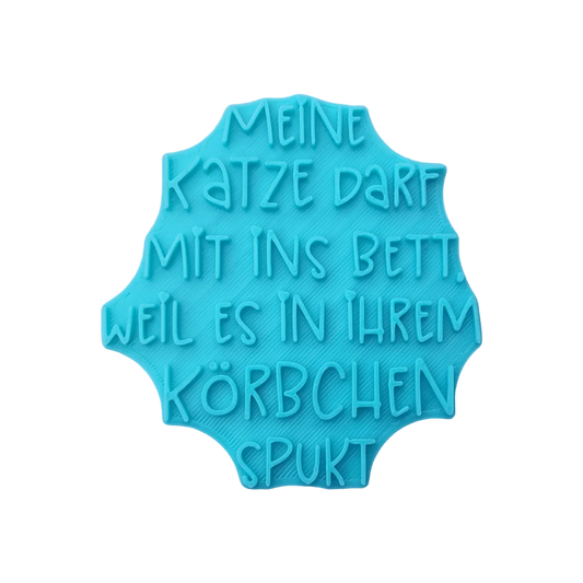 Meine Katze darf mit ins Bett - Stempel - Minseart