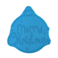 Merry Christmas in Christbaumkugel - Keramikstempel Prägestempel - Spruchstempel