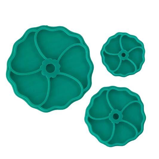 Mohnblumen Stempel 3er Set - osterstempel