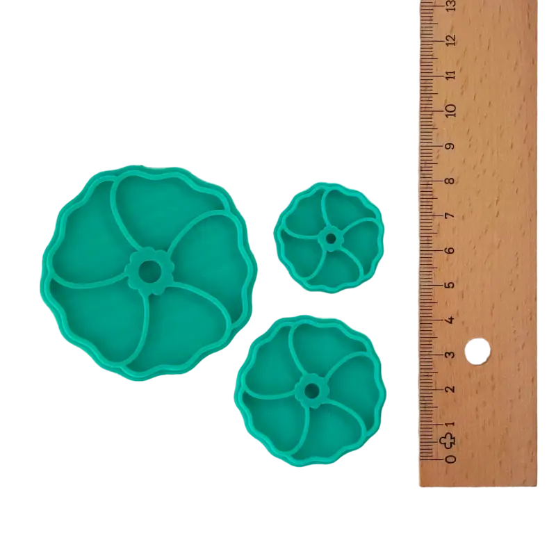Mohnblumen Stempel 3er Set - osterstempel