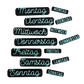 Monate und Wochentage - Stempel - Spruchstempel