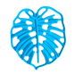 Monstera Blatt - Stempel - Blattstempel