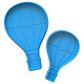 Draufsicht auf den Heißluftballon-Tonstempel. Ein wunderschönes Motiv für zauberhafte Dekorationen im Kinderzimmer, für Mobiles oder als Geschenk zur Geburt.