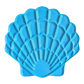 Detailreiche Muschel-Stempelform aus blauem Material, perfekt ausgeleuchtet auf tiefschwarzem Hintergrund von MinseArt.