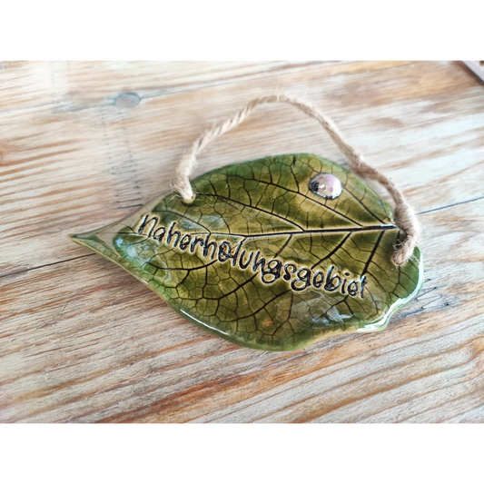 Naherholungsgebiet -Keramikschild