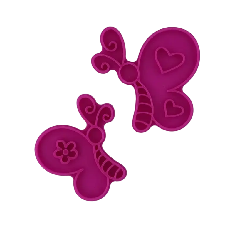 Niedliche Schmetterlinge 6/7cm - Stempelset - Minseart