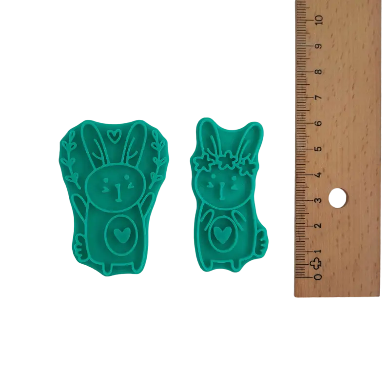 Niedliches Hasenpaar - osterstempel