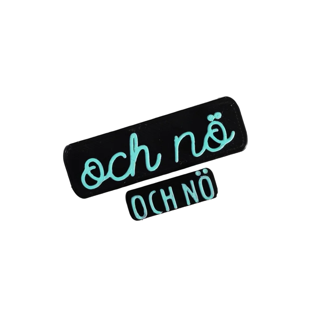 och nö - Stempel - Spruchstempel