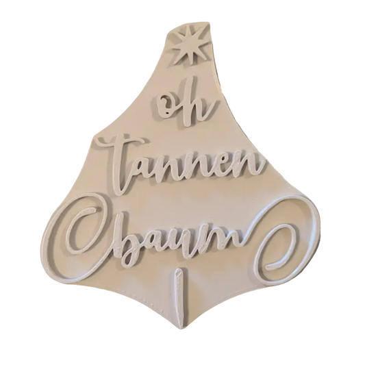 Oh Tannenbaum - Keramikstempel Prägestempel - Spruchstempel
