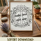 Plotterdatei ’Make Love Not War’ – Blumenkranz & Peace-Motiv