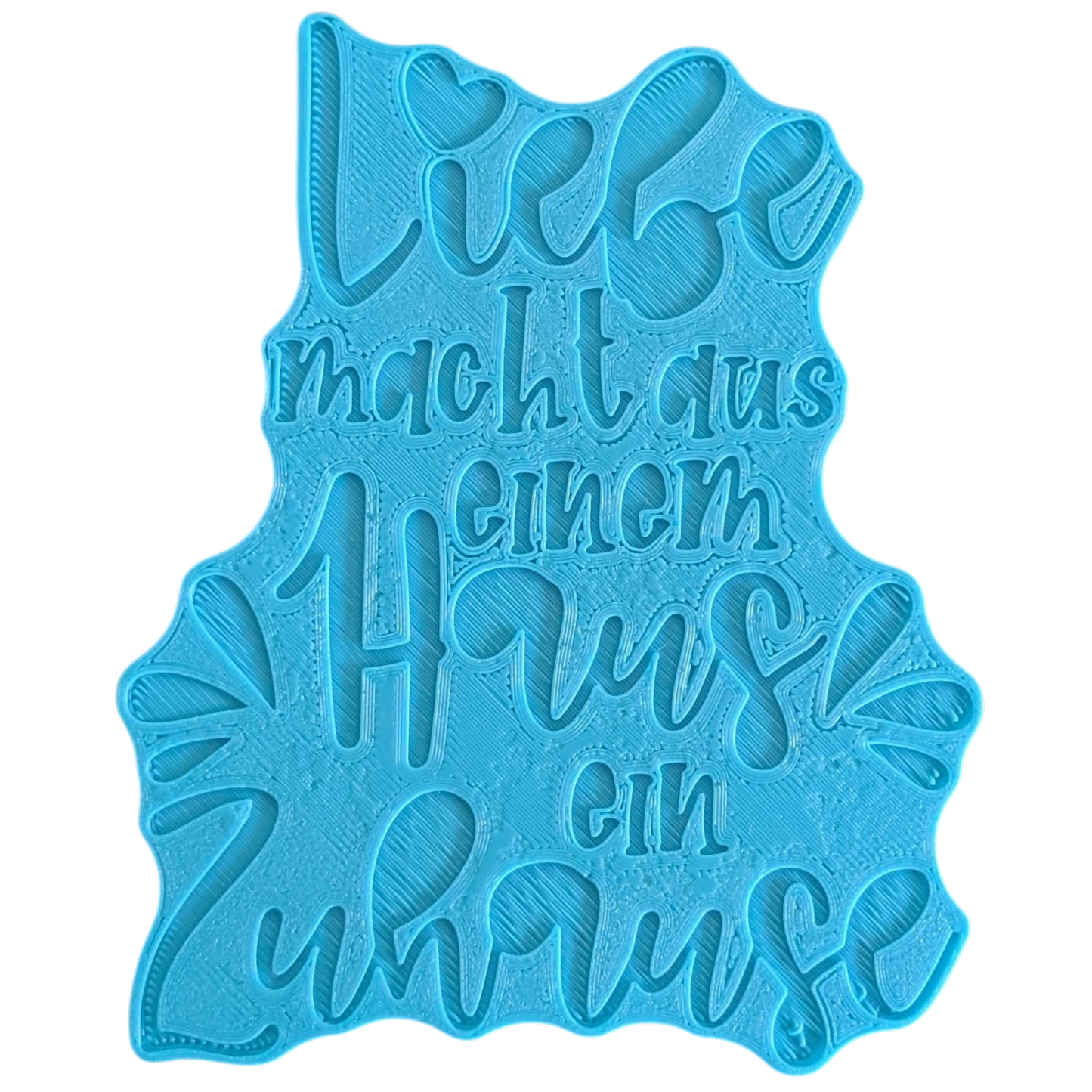 Liebe macht aus einem Haus ein Zuhause - Töpferstempel - Minseart