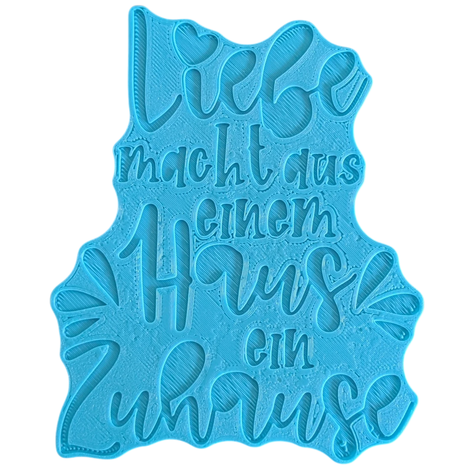 Liebe macht aus einem Haus ein Zuhause - Töpferstempel - Minseart