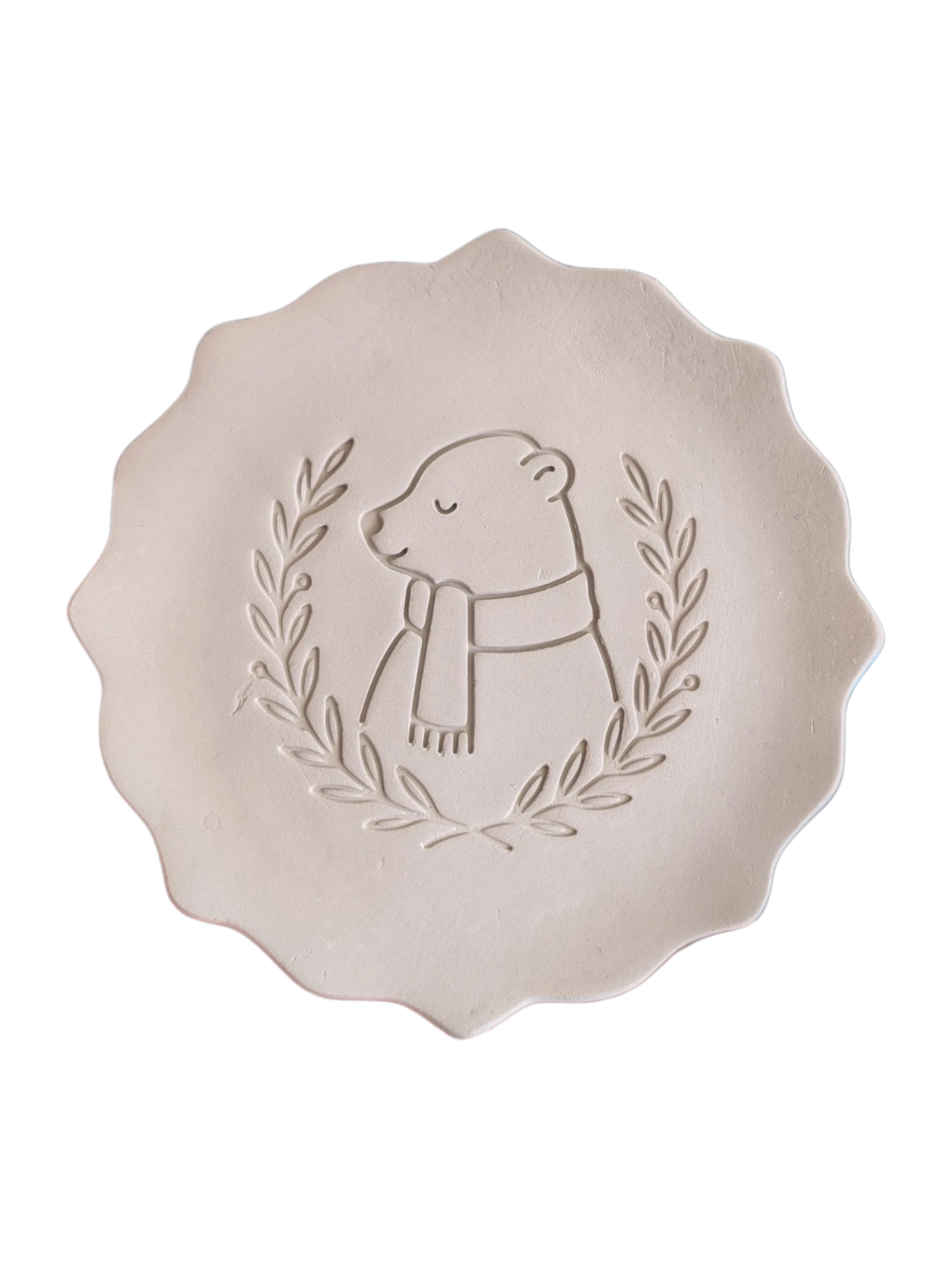 Ceramic stamp "Gentle Duckling" – Cute view with floral splendor (12cm - 19cm)