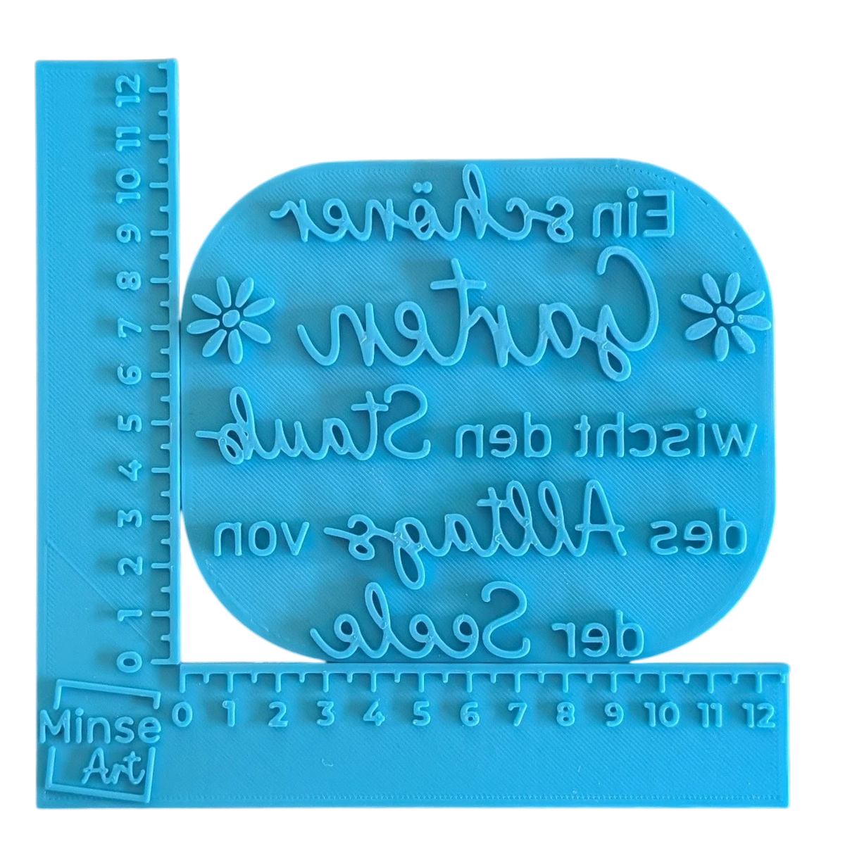 Ein schöner Garten... - Stempel | Detailreicher Keramikstempel für Ton - Minseart