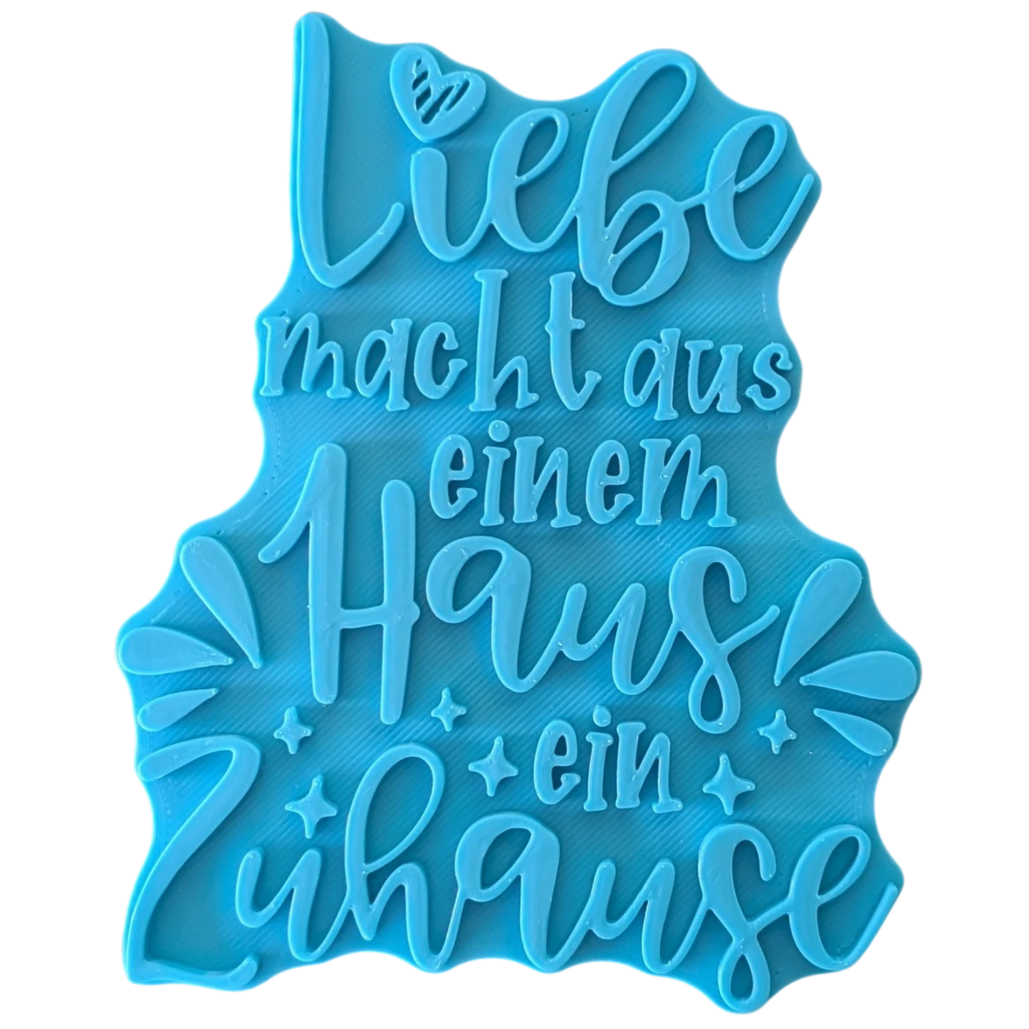 Liebe macht aus einem Haus ein Zuhause - Töpferstempel - Minseart