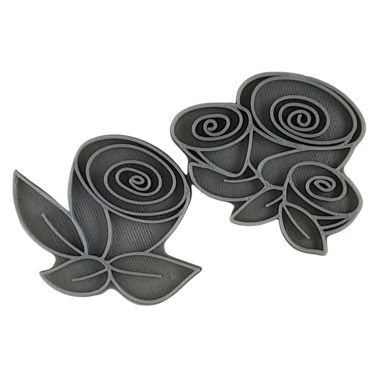 Rosen, 2Stk. - Stempelset - Minseart