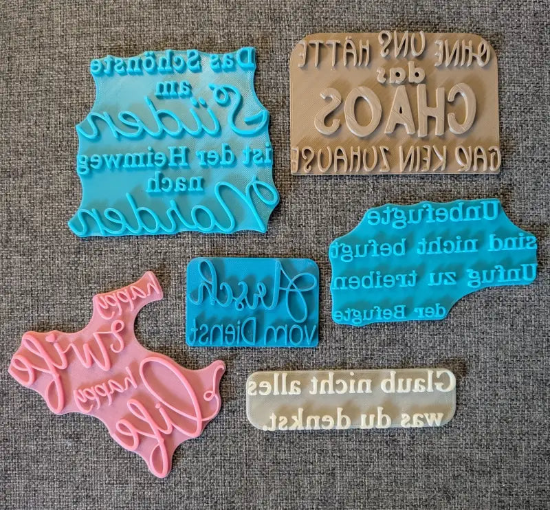 Schlagfertige Sprüche Set - Stempel B-Ware / 2te Wahl