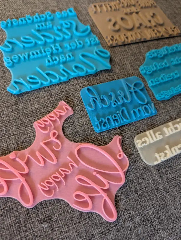 Schlagfertige Sprüche Set - Stempel B-Ware / 2te Wahl