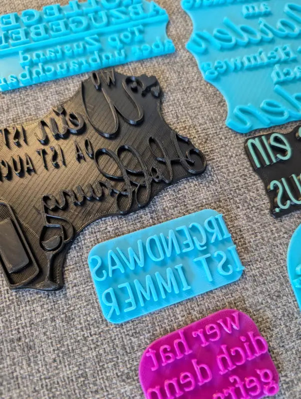 Schlagfertige Sprüche Set - Stempel B-Ware / 2te Wahl