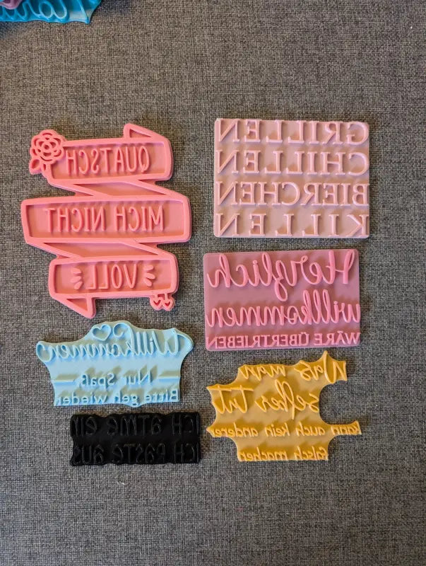 Schlagfertige Sprüche Set - Stempel B-Ware / 2te Wahl