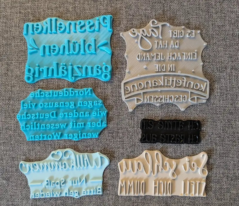 Schlagfertige Sprüche Set - Stempel B-Ware / 2te Wahl