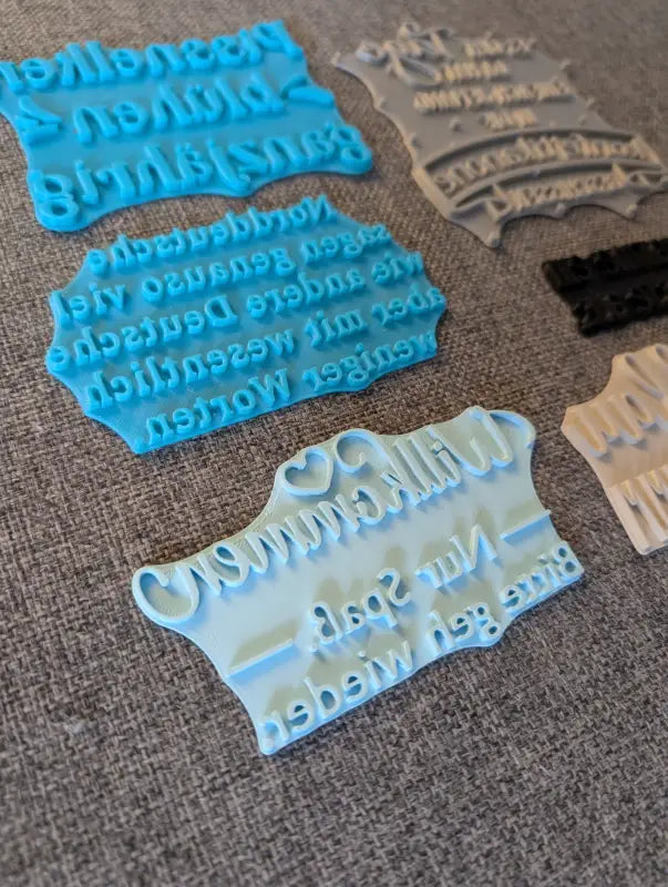 Schlagfertige Sprüche Set - Stempel B-Ware / 2te Wahl