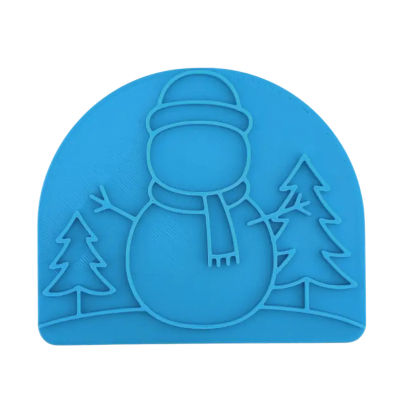 Schneemann- Keramikstempel Prägelstempel - Spruchstempel