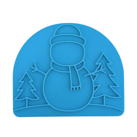 Schneemann- Keramikstempel Prägelstempel - Spruchstempel