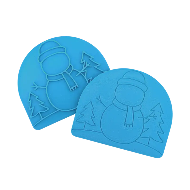 Schneemann- Keramikstempel Prägelstempel - Spruchstempel