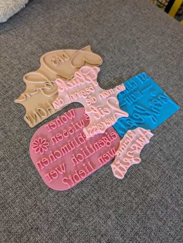 Schöne Sprüche Set - Stempel B-Ware / 2te Wahl