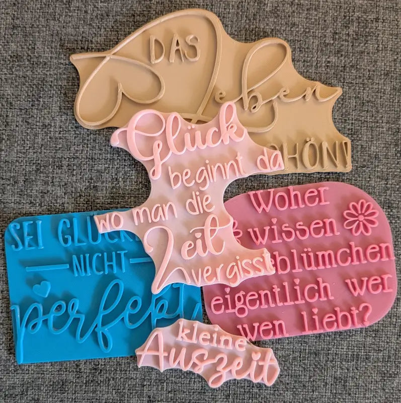 Schöne Sprüche Set - Stempel B-Ware / 2te Wahl