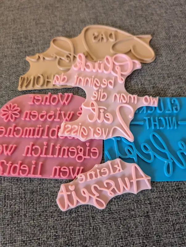 Schöne Sprüche Set - Stempel B-Ware / 2te Wahl