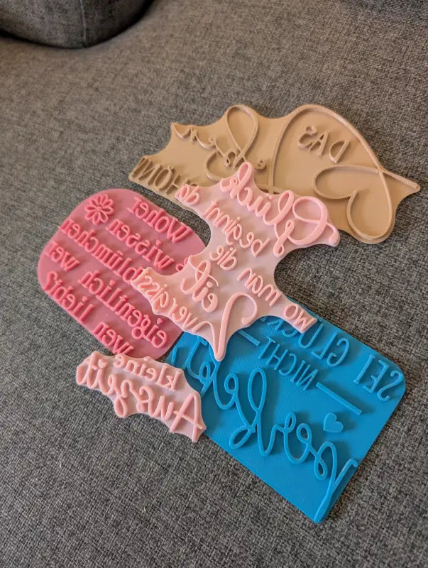 Schöne Sprüche Set - Stempel B-Ware / 2te Wahl