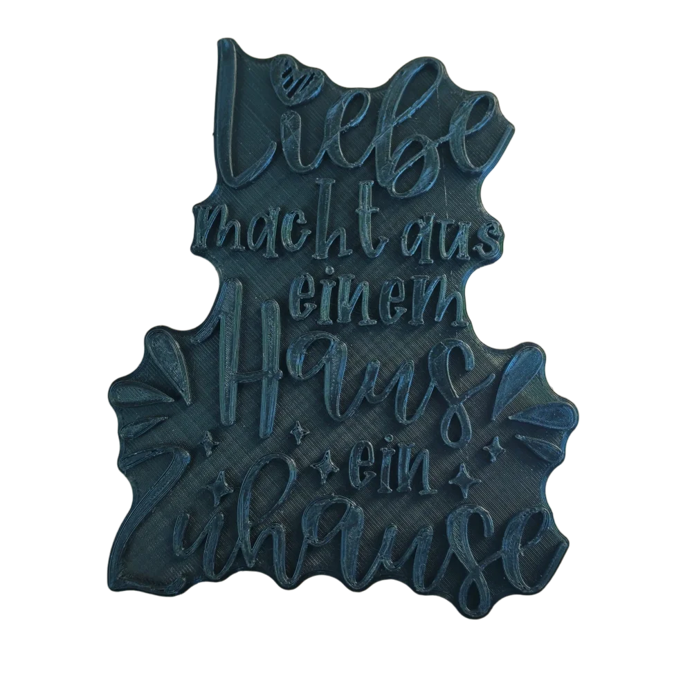 Sonderpreis! Liebe macht aus einem Haus ein Zuhause - Stempel - 15cm - Spruchstempel