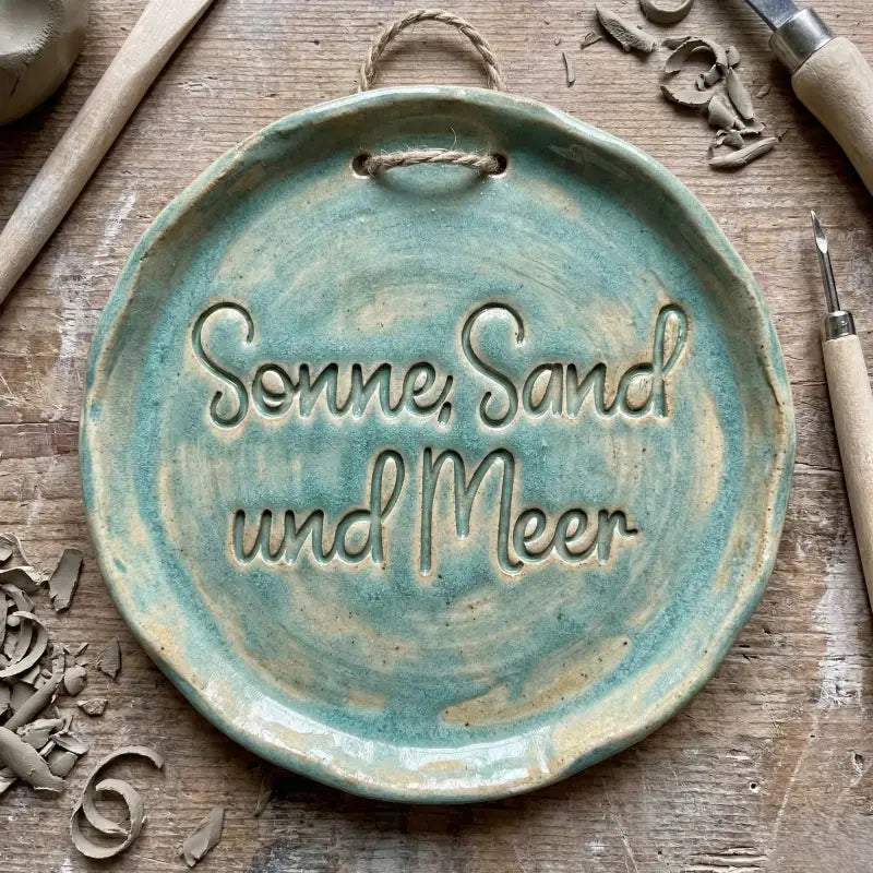 Sonne Sand und Meer - Stempel - Spruchstempel