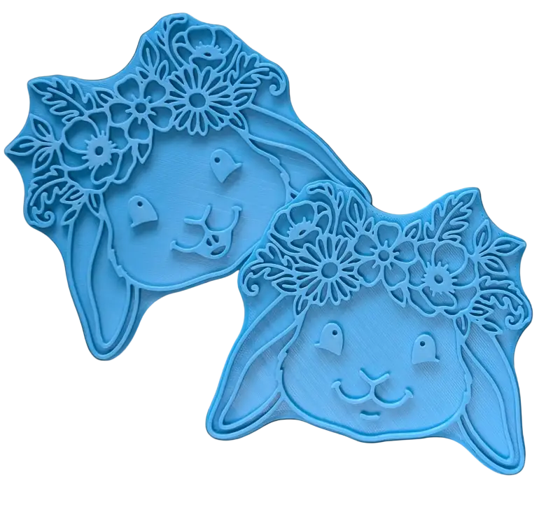 Spar-Set: 2x XL Keramikstempel ’Oster-Duo’ – Lachend & Sanft - osterstempel