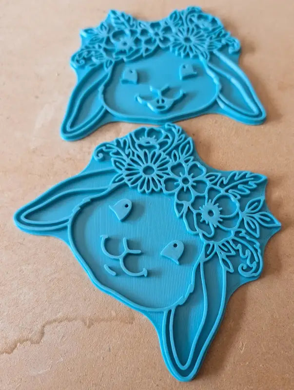 Spar-Set: 2x XL Keramikstempel ’Oster-Duo’ – Lachend & Sanft - osterstempel
