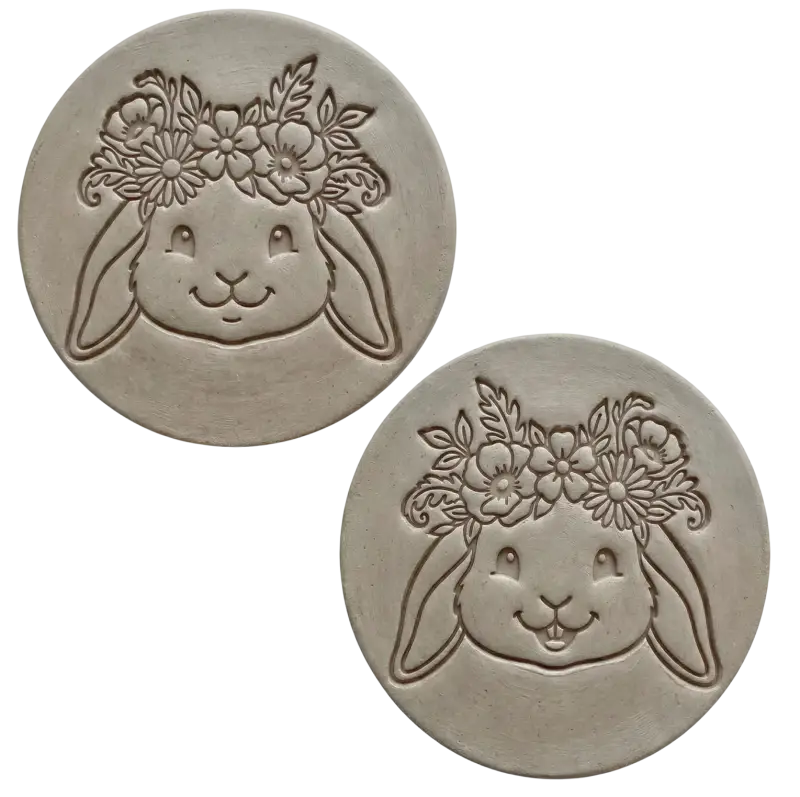 Spar-Set: 2x XL Keramikstempel ’Oster-Duo’ – Lachend & Sanft - osterstempel