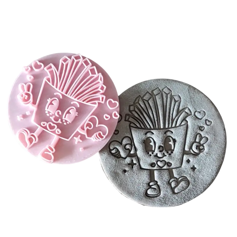 Spazierende Pommes - Stempel - Bildliche Stempel