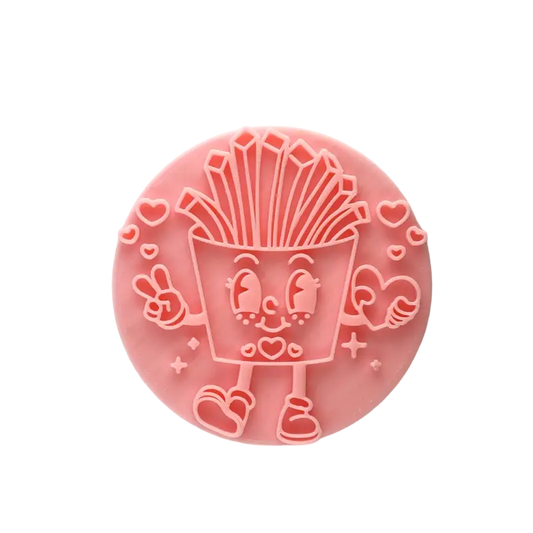 Spazierende Pommes - Stempel - Bildliche Stempel