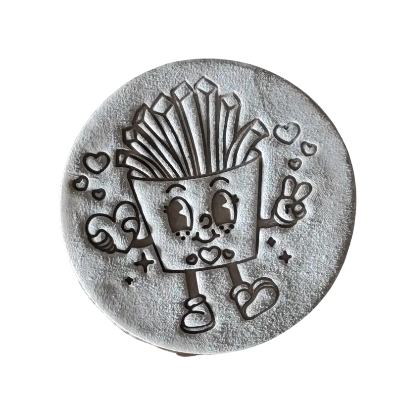 Spazierende Pommes - Stempel - Bildliche Stempel