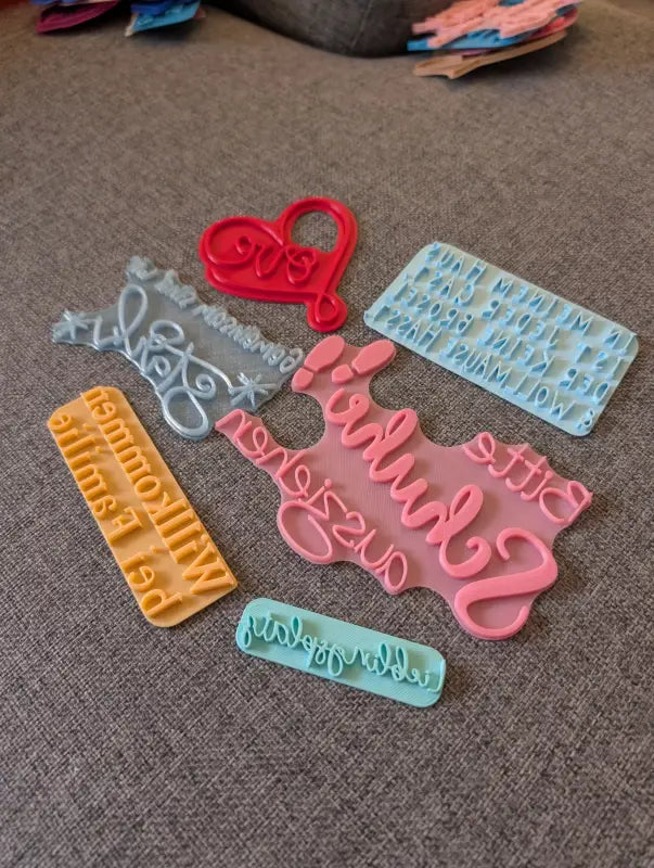 Spruch Set - Stempel B-Ware / 2te Wahl