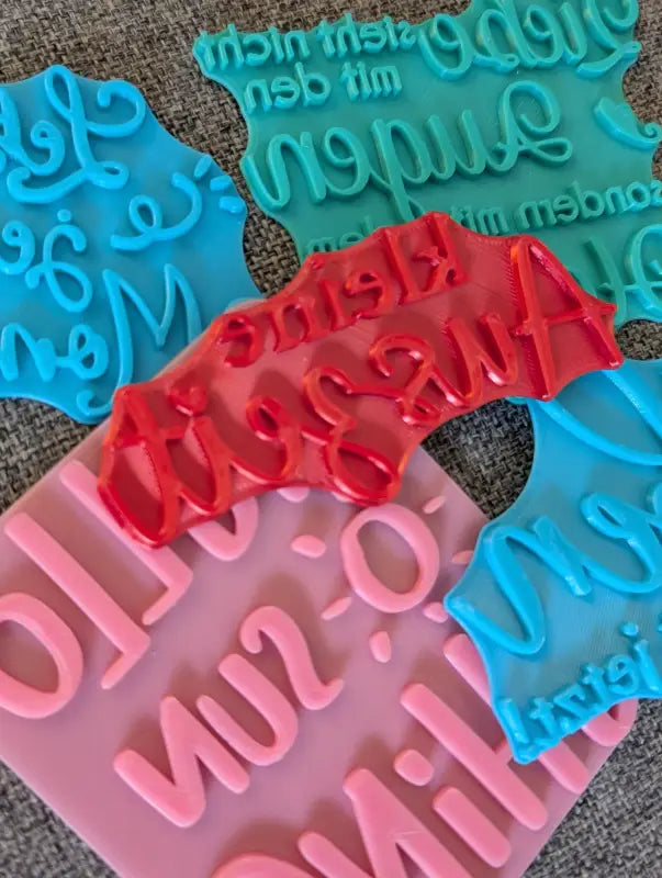 Spruch Set - Stempel B-Ware / 2te Wahl