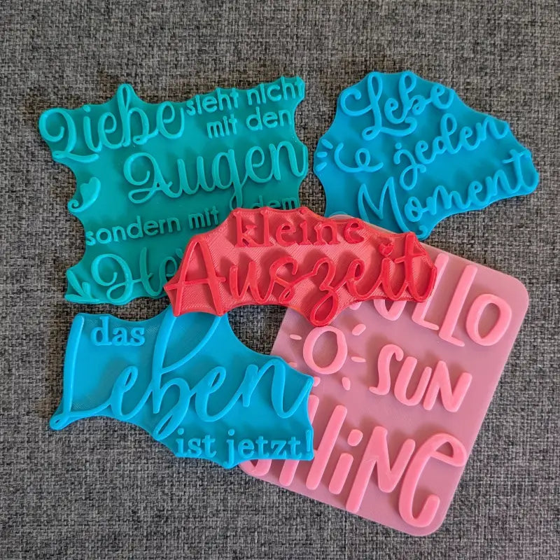 Spruch Set - Stempel B-Ware / 2te Wahl